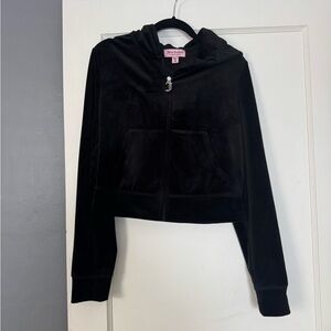 Juicy Couture Black Velour matching set